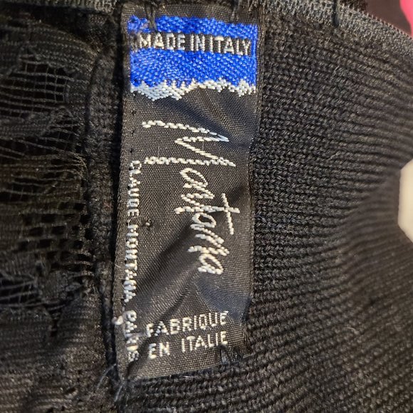 CLAUDE MONTANA STUNNING VINTAGE BLACK LONG SLEEVE TURTLENECK GOWN / DRESS - Picture 15 of 15